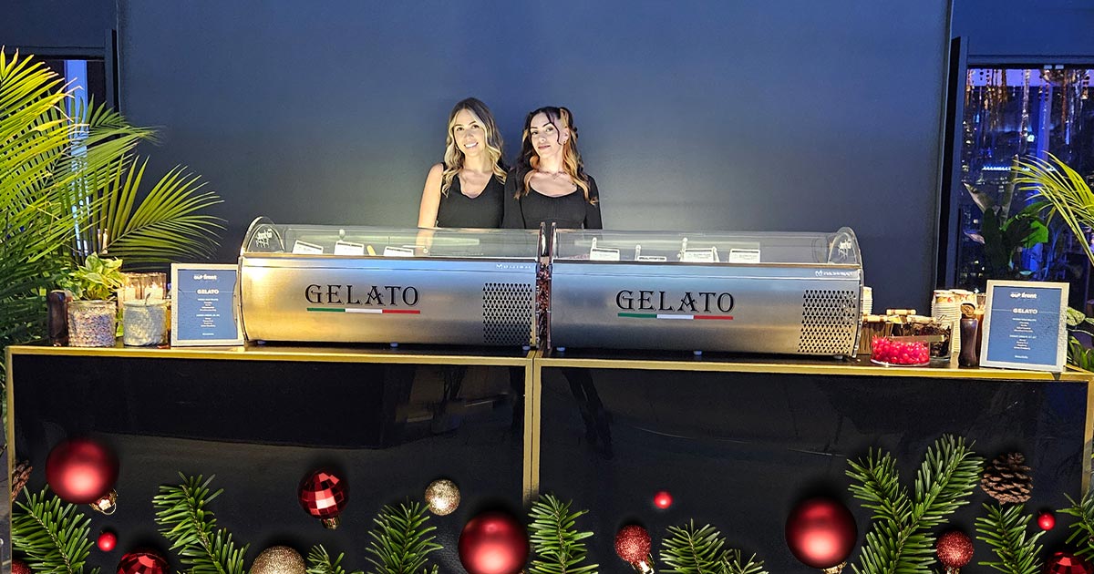 Gelato Tabletops for Christmas Catering