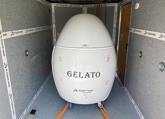 2022 Haulin Enclosed Cargo Trailer 6×12 Loaded with Gelato Cart